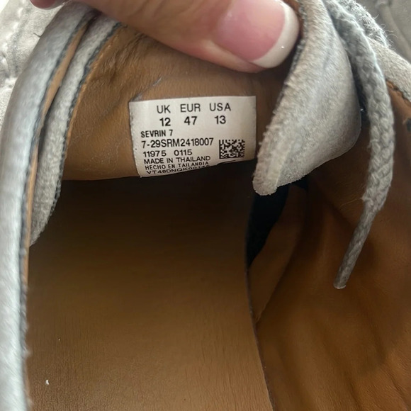 Lacoste Mens Gray Suede Lace Up Dress Sneakers Size 13 - Picture 13 of 16